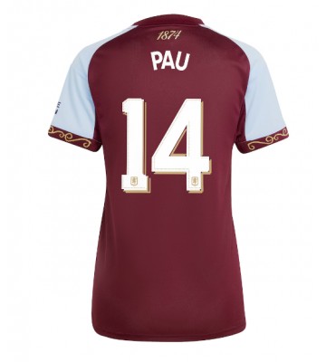 Aston Villa Pau Torres #14 Hjemmebanetrøje Dame 2025-26 Kortærmet